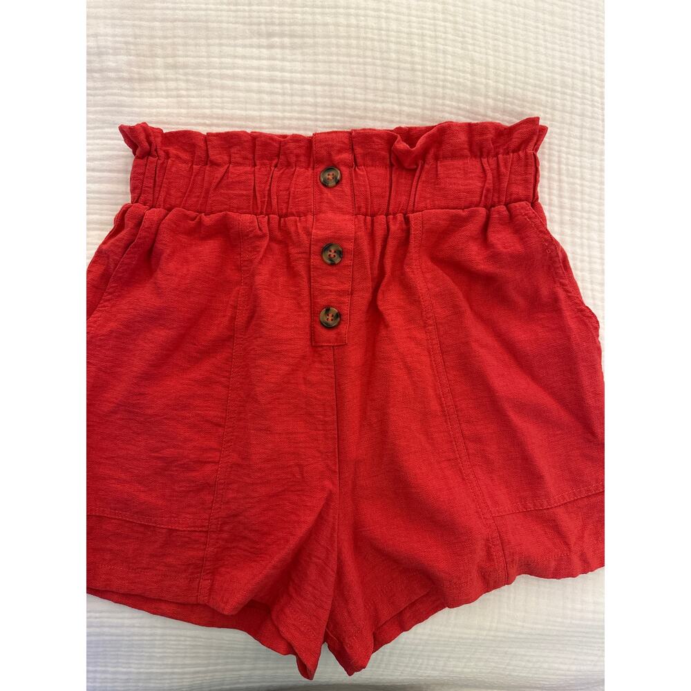SpoonJeans Size Medium Red Elastic Waist Shorts